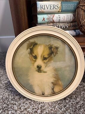 Dennisted Signed Round Frame Backing Stamp